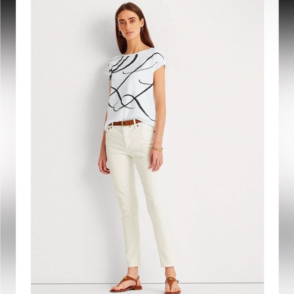 Ralph Lauren logo print cotton tee - Picture 1 of 8